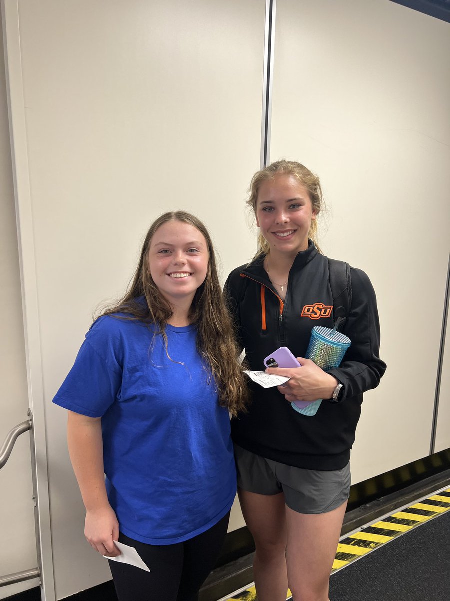 Emmaleigh Zagrodnichek (@ezagrodnichek8) on Twitter photo Never know who you’ll run into at the airport. A fierce competitor and an amazing person both on and off the field. Can’t wait to watch <a href="/KutzKatie/">Katie Kutz✝️</a> and <a href="/cowgirlsb/">OSU Cowgirl Softball</a> in their run for the WCWS next year. 🧡 Never know who you’ll run into at the airport. A fierce competitor and an amazing person both on and off the field. Can’t wait to watch <a href="/KutzKatie/">Katie Kutz✝️</a> and <a href="/cowgirlsb/">OSU Cowgirl Softball</a> in their run for the WCWS next year. 🧡