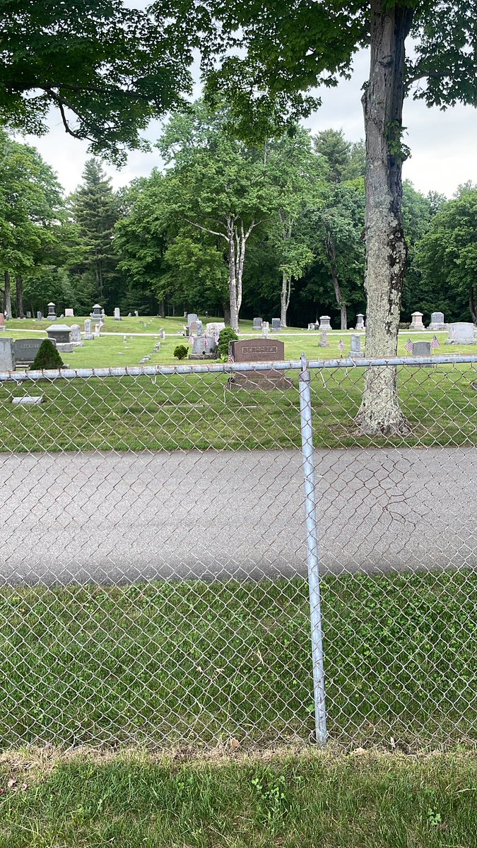 Kyle Grabowski on Twitter "Right next to the field in Oxford a cemetery"