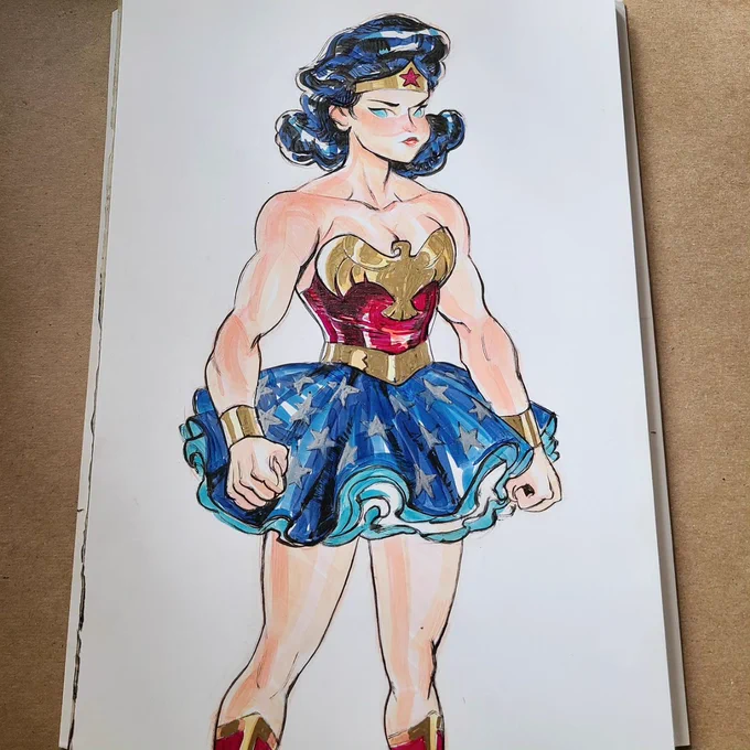Finish. #WonderWoman #dccomics #fanart #copicmarkers