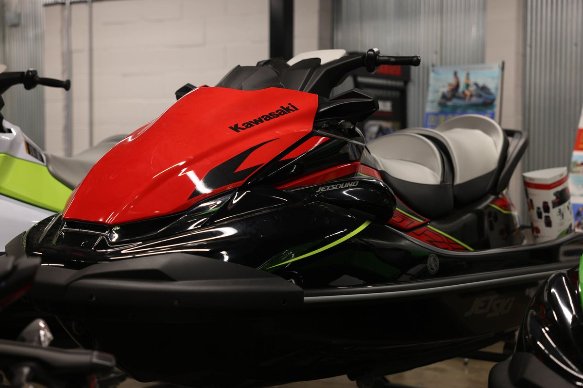 Big_StCharles's tweet photo. Get ready to shred the waves this summer with this 2023 Kawasaki STX® 160LX! On clearance, was $13,699, now only $12,699!!

﹡PRICE DOES NOT INCLUDE MANUFACTURER SURCHARGE.
 #kawasaki #lakelife #jetski https://t.co/4XSeokrvJo