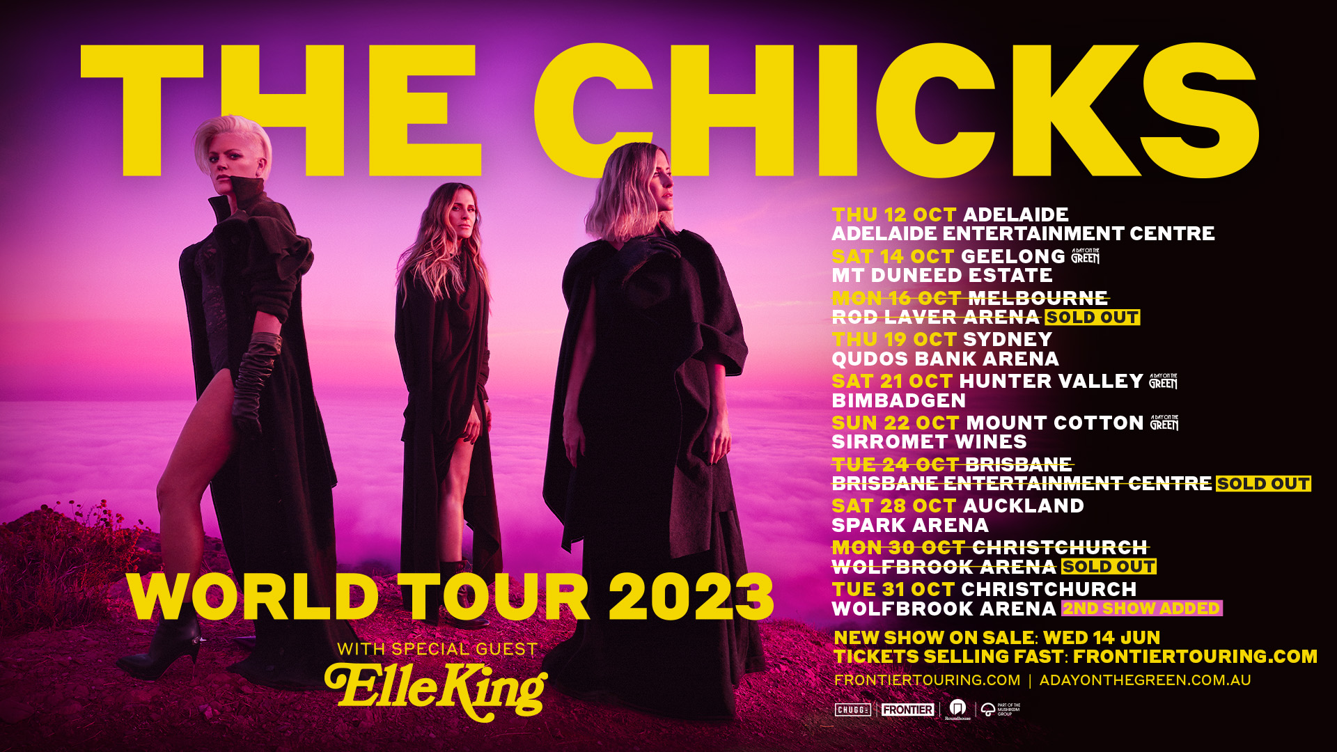 The Chicks on Twitter "New Zealand! 💖 Thanks for making plans to come