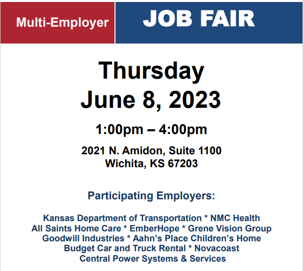 Don't forget about tomorrow's job fair! 
And remember - you can print or copy your resumés at the Workforce Center!

#jobfair #hiringevent
@KansasWorkforce @keithlawing