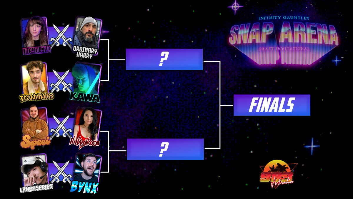 The bracket for next week's <a href="/MARVELSNAP/">MARVEL SNAP</a> Draft Arena is looking SPICY 🔥

@nicholena_moon ⚔️ <a href="/OrdinaryHarry/">OrdinaryHarry</a>
<a href="/Freddybabes/">Freddybabes</a> ⚔️ <a href="/Kawatek_CG/">Kawa ✨</a>
@itsSpecimen ⚔️ <a href="/ninaisnoob/">ninaisnoob</a>
<a href="/LambySeriesGG/">Wesley Seek</a> ⚔️ <a href="/Bynx_Plays/">Bynx</a> 

Who do you have going all the way?