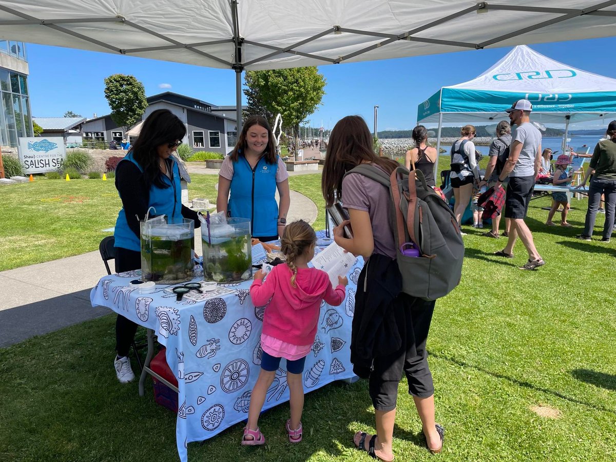 Come say hello to Seaquaria Ocean Education this Sunday at Fisherman's Wharf and check out our visual tanks featuring local intertidal animals! At 11:30 &amp; 1:30 special guest divers will show you more life beneath the surface!
#WorldOceanDay #worldoceandayyyj #oceanweekvictoria