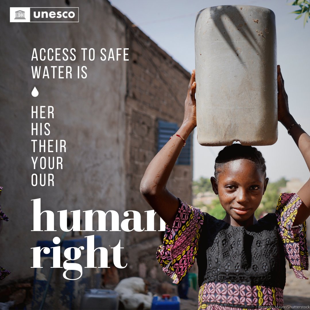 Water is your human right.

Whoever you are.

Wherever you are.

Here’s how we can make it happen: on.unesco.org/WorldWaterRepo…  #WorldWaterReport