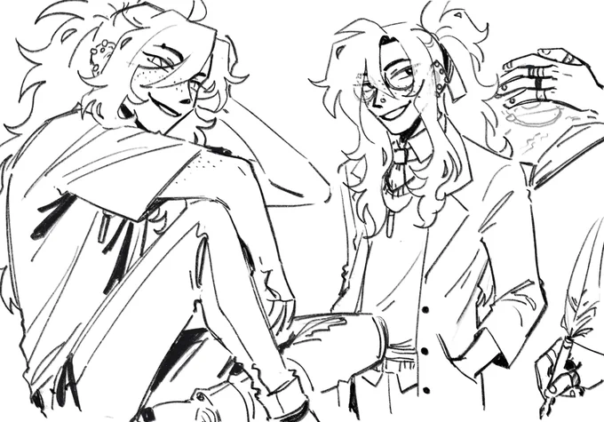 some leigh scribbles to try and loosen up my wrist!!