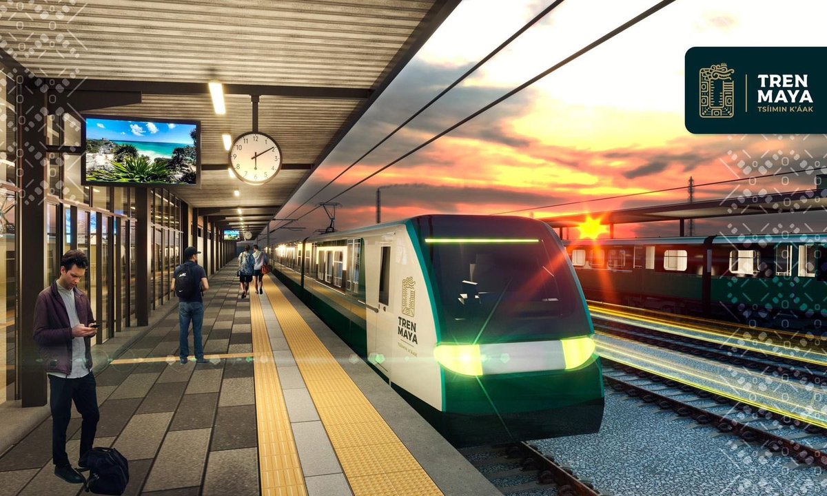 MaraLezama's tweet photo. ¿Están listos para conocer el sur de #QuintanaRoo y explorar las maravillas del mundo maya?🚊🛤 

De #Tulum a Chetumal, el @TrenMayaMX tendrá las estaciones Aeropuerto #Tulum, #FelipeCarrilloPuerto, #Bacalar y #Chetumal.

#ElTrenMayaEstáCerca #UnidosParaTransformar

@FonaturMX https://t.co/X0ejRuWCqG