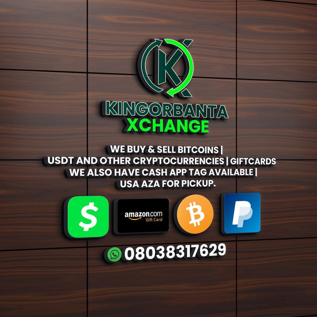Trade your Bitcoin, Gift Cards and other Cryptocurrencies with KINGORBANTA  XCHANGE, your surest and most reliable plug💯 https://t.co/3foCMTwGo2