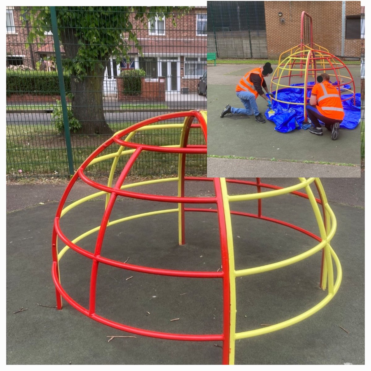StavesGlyn's tweet photo. Our Doncaster people on probation starting one of many  playgrounds for Doncaster City Council. #MakingADifference https://t.co/WDBpHAOoGt