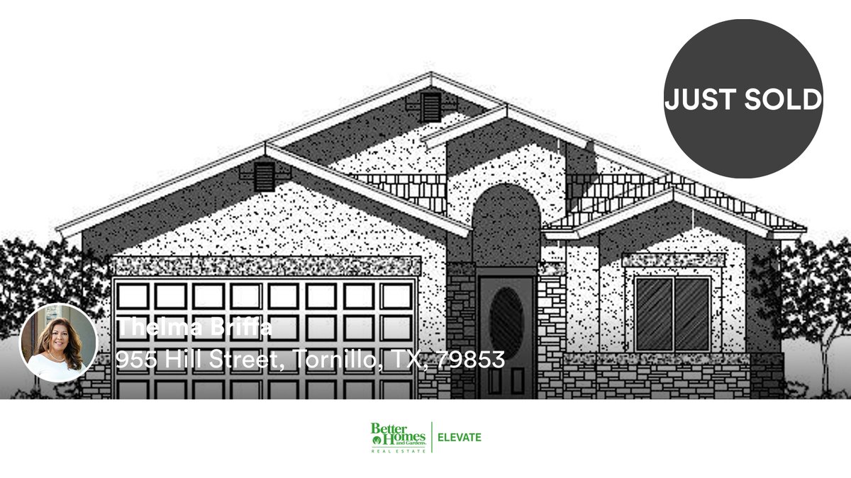 BHGRE_Elevate's tweet photo. 🛌 4 🛀 3
📍 955 Hill Street, Tornillo, TX, 79853

Our agent’s latest sale on RateMyAgent
 435113
https://t.co/jMVxSmHfzT

...
#ratemyagent #realestate #Better_Homes_and_Gardens_Real_Estate_ELEVATE https://t.co/FAQjIu5855