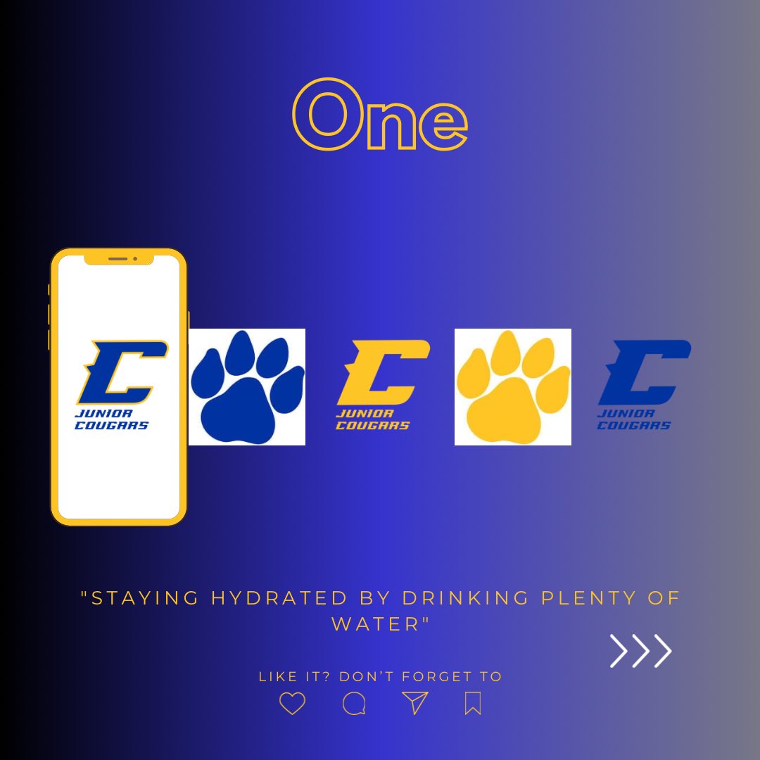 JuniorCougar's tweet image. Unlock Your Full Potential: Tips for Dominating the Off-Season as an Athlete. - Stay hydrated!
#offseasontips #football #jrcougars #hoochfootballisback