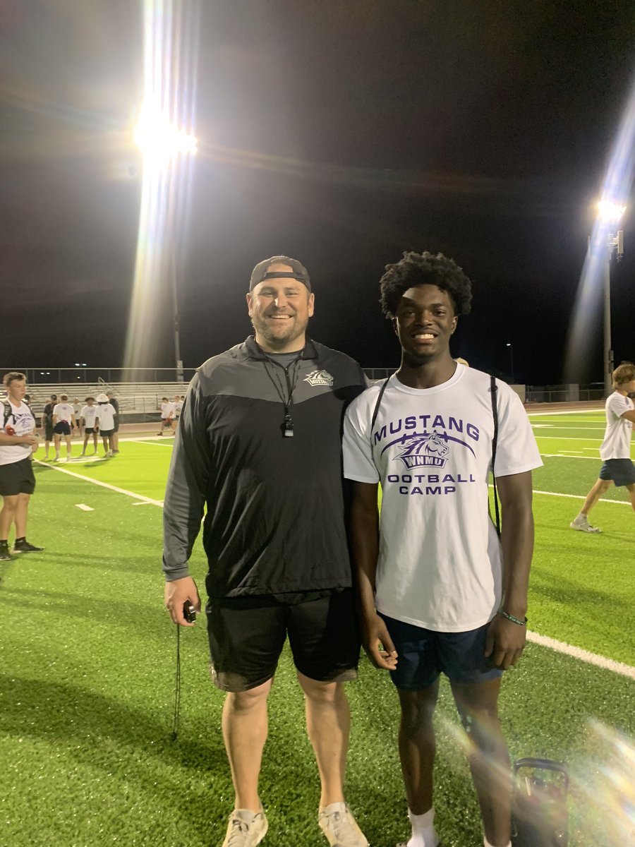 After a great camp and conversation with <a href="/coach_bhickman/">Billy Hickman</a> am proud to announce that i have received my first offer from Western New Mexico University @coachperrone <a href="/MyRecruits_/">My Recruits</a>  <a href="/_Todd_Olson/">Todd Olson</a> 
<a href="/mesqwildcatFB/">Mesquite Football</a> <a href="/azc_obert/">Richard Obert</a>  @QBManuch <a href="/WNMUFootball/">WNMU Mustang Football</a> <a href="/CoachPron14/">Lee Pronschinske</a> <a href="/CoachCamp_/">Sam Camp</a>