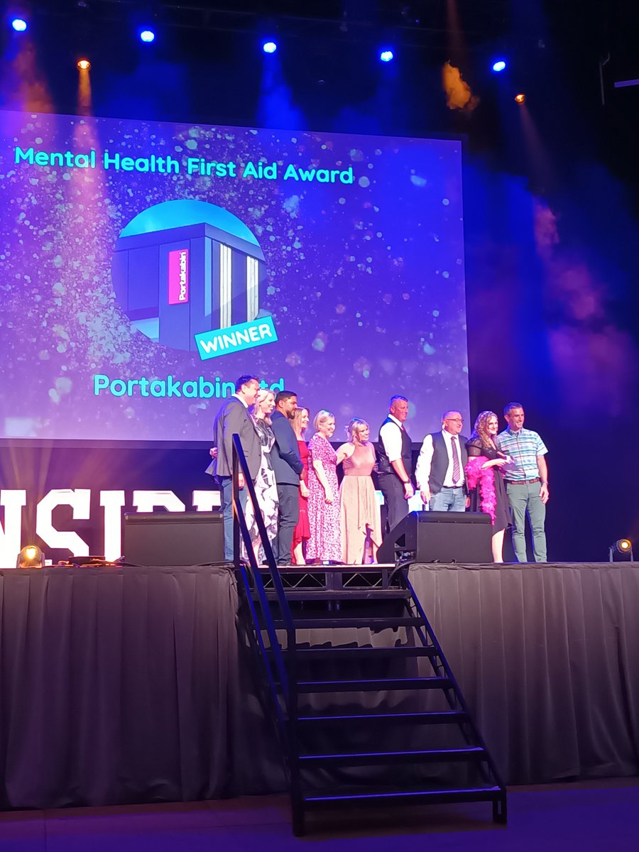 The winner of the #MentalHealthFirstAid category at tonight’s #InsideOutAwards is… 🥁 🥁 🥁 @Portakabin_R Congratulations! 🎉