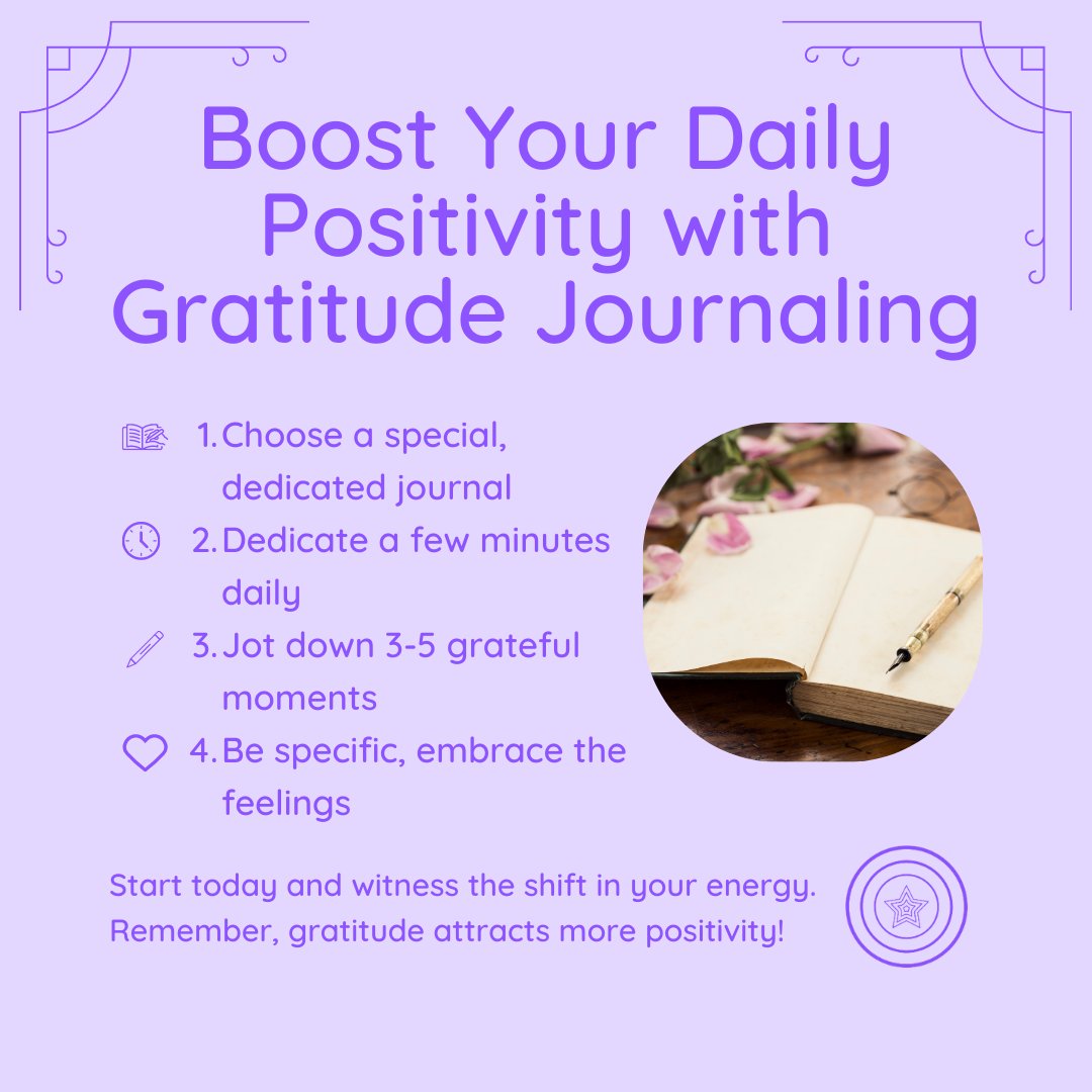 Discover the power of gratitude journaling 🌈 This mindful practice can foster joy and contentment. Check out our Instagram for a guide 📝 Do you journal gratitude? Share your experiences! 💖✨ #SacredEnergyCreators #GratitudeJournaling #MindfulPractices #Wellness #InnerPeace