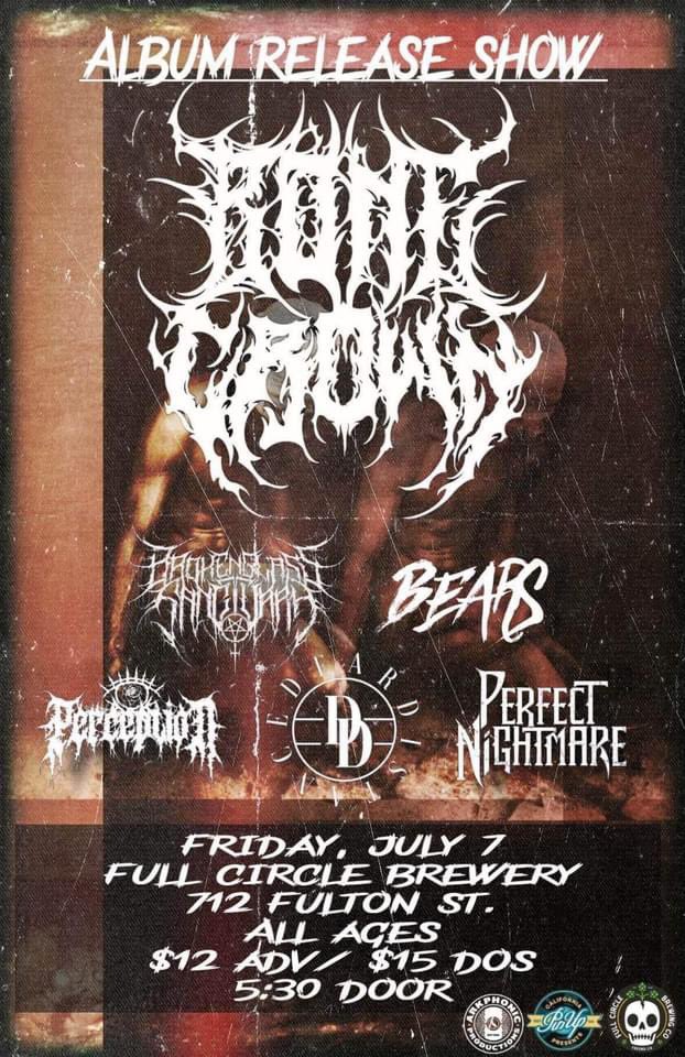 PNBandOfficial's tweet photo. One month until we’re back in Fresno for Bone Crown’s album release show! Get you tickets here: https://t.co/ZUJItaWpJe https://t.co/mJXg8nKX7F