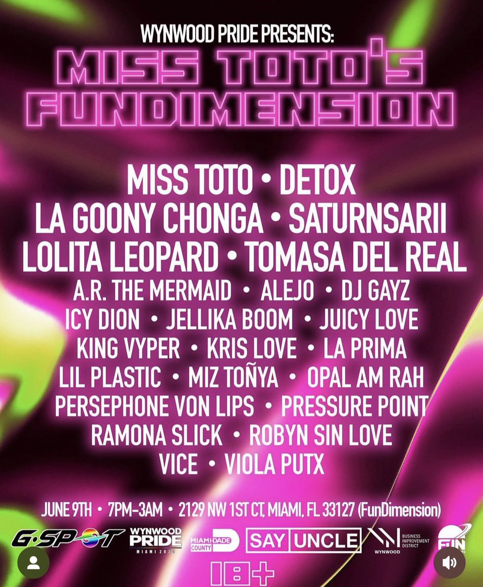 Friday 6/9 📍Miami,FL 🌈💓✨
Tickets: dice.fm/event/a3w8q-wy…