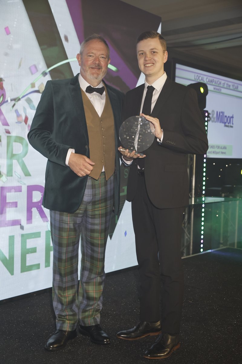 ScotPressAwards's tweet photo. For their coverage of ‘Raise Funds for Alara’ the Local Campaign of the Year award goes to @largsnews. Well done to the winner and the runners up @greenocktele for their coverage of ‘Line of Duty’ and @The_Orcadian for ‘Ukraine’. https://t.co/2GEWEAgRcX