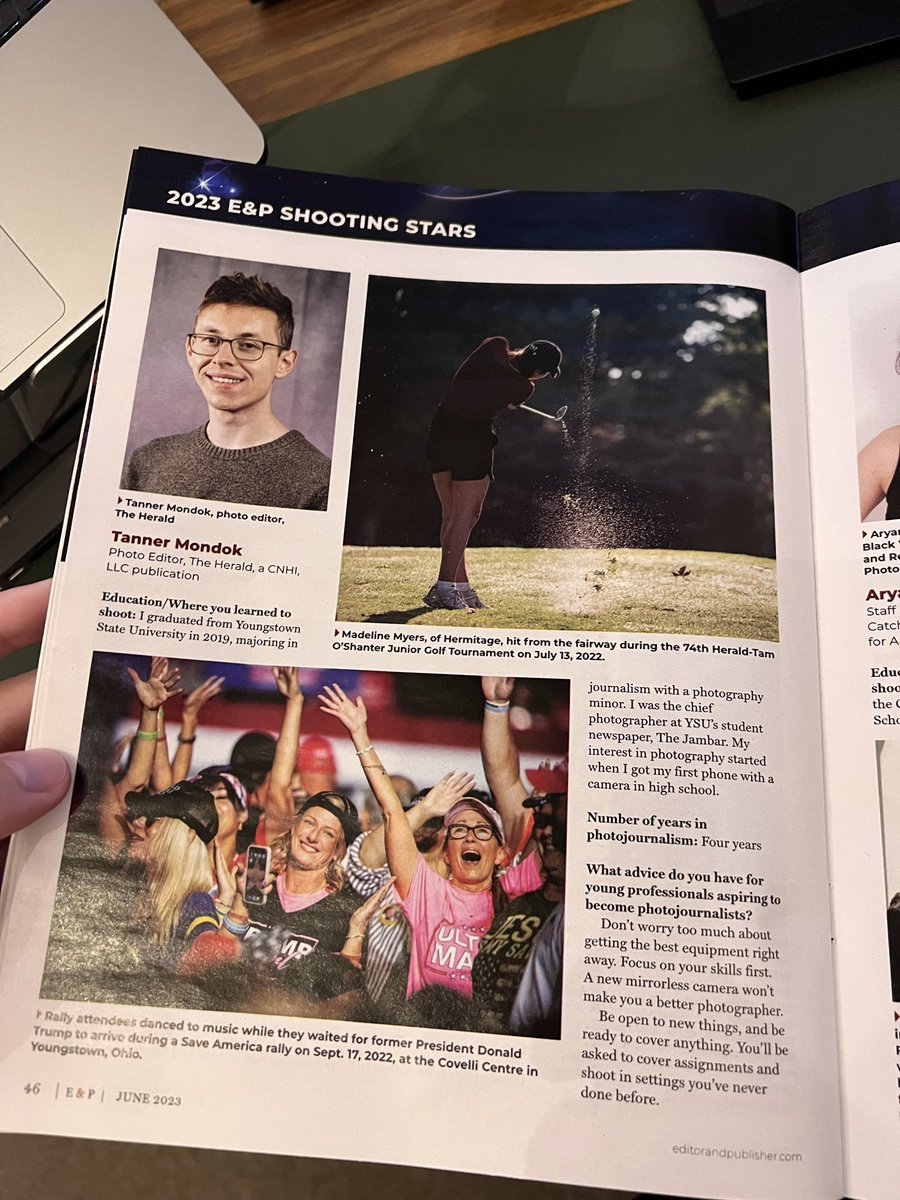 I’m a 2023 E&amp;P Shooting Star 💫 it’s an honor to be recognized by the magazine and be featured with 14 other talented photojournalists.