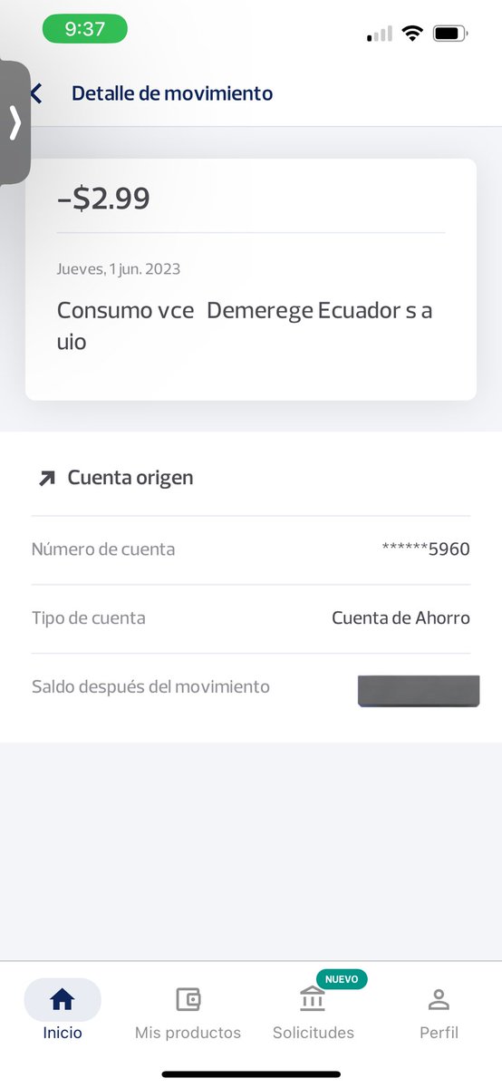 SebasLParedes's tweet photo. @EmergenciasEc @BancoPichincha @superbancosEC @BancoPichincha también quisiera que se contacten conmigo, esto es un débito no autorizado! https://t.co/b30WtuVVsv