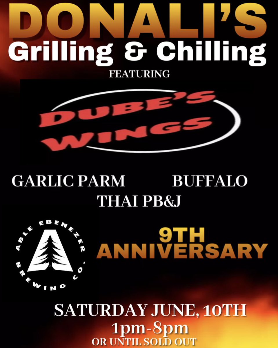 Back at it again folks!

Friday @ <a href="/NavigationBrews/">NavigationBrewingCo.</a> 4-10
Saturday ALL DAY <a href="/Able_Beer/">Able Ebenezer Brewing Co.</a> 

Check out the flyers for the different days/menus