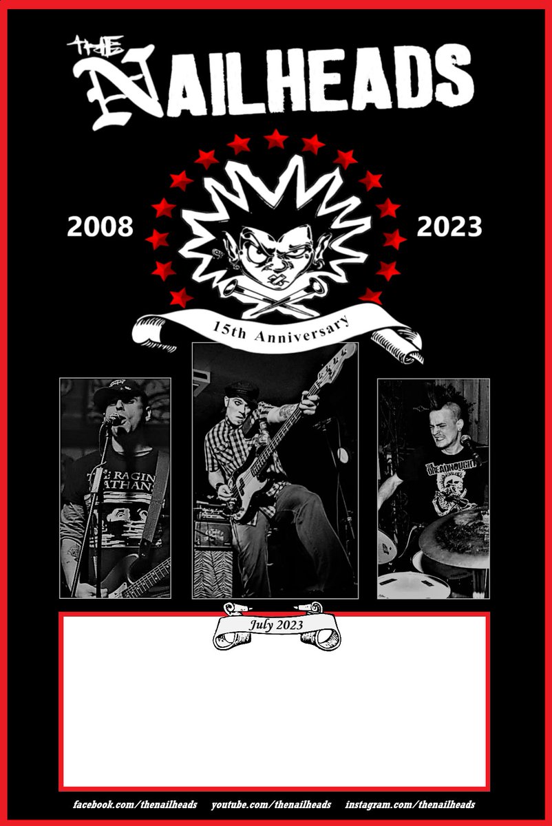 TheNailheads's tweet photo. @thenailheads
15th Anniversary Tour
Dates and Shows TBA
#thenailheads #thenailheadsontour #montreal #punkrock #punk #rocknroll https://t.co/xV7in0x9QY