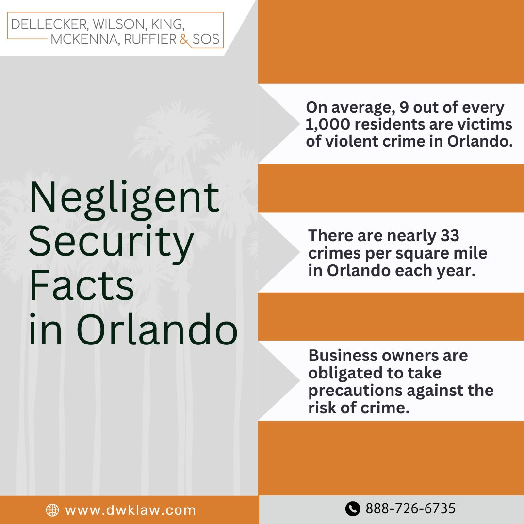 Orlando is one of the biggest tourist destinations in the U.S. That makes it a prime target for criminals hoping to catch tourists unaware. Crime doesn’t stop with tourists; locals can also be victims. #NegligentSecurity