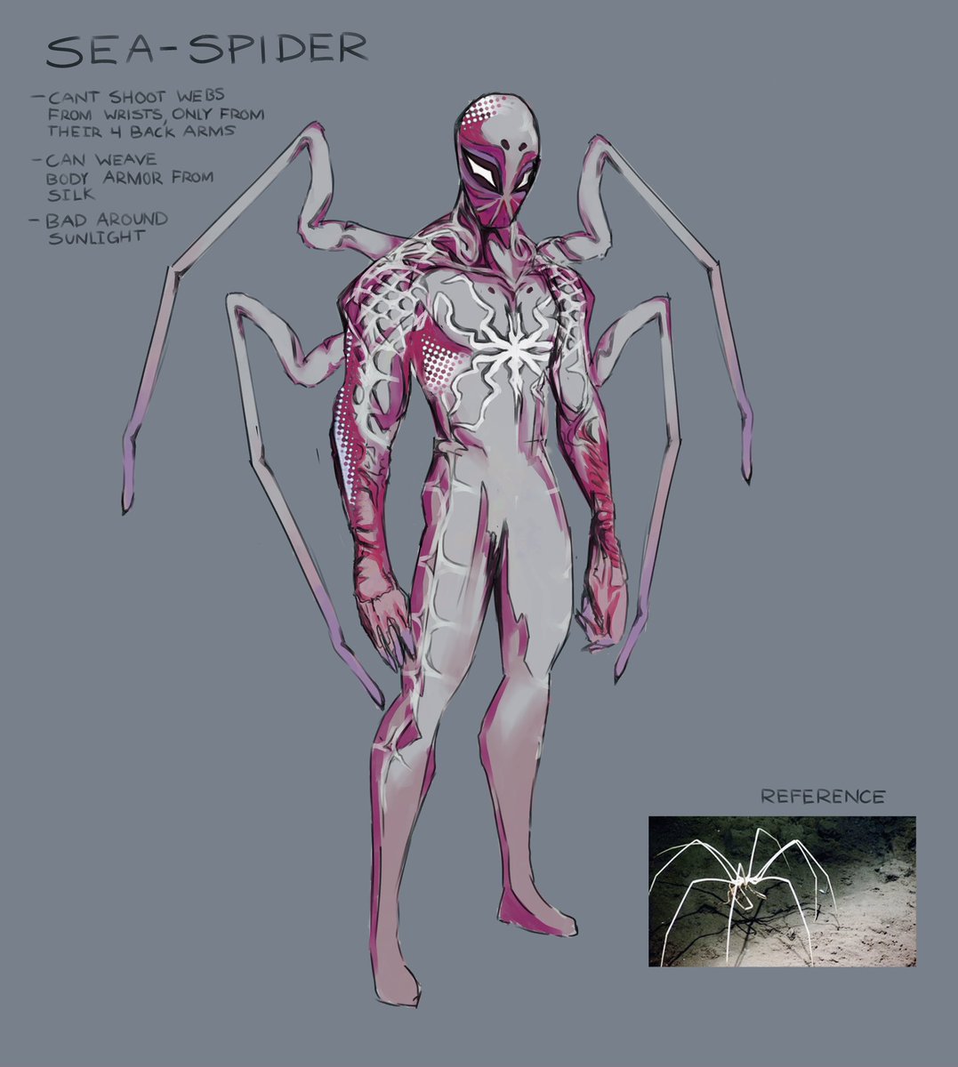 Spiderman if he was a marine biologist and lived on an awesome oil rig