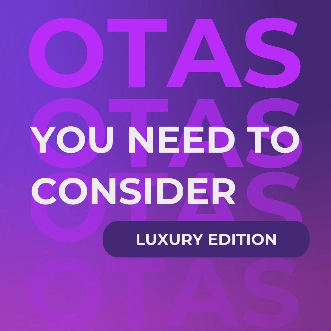 This post is for luxury hotel owners 🚨

But have you considered niche OTAs specialised in luxury hospitality?
Our suggestions: Mr &amp; Mrs Smith, TabHotels and <a href="/LuxuryRetreats/">Luxury Retreats</a> !

Want more tips on how to perform for the upcoming #highseason? 👇
d-edge.com/how-to-prepare…