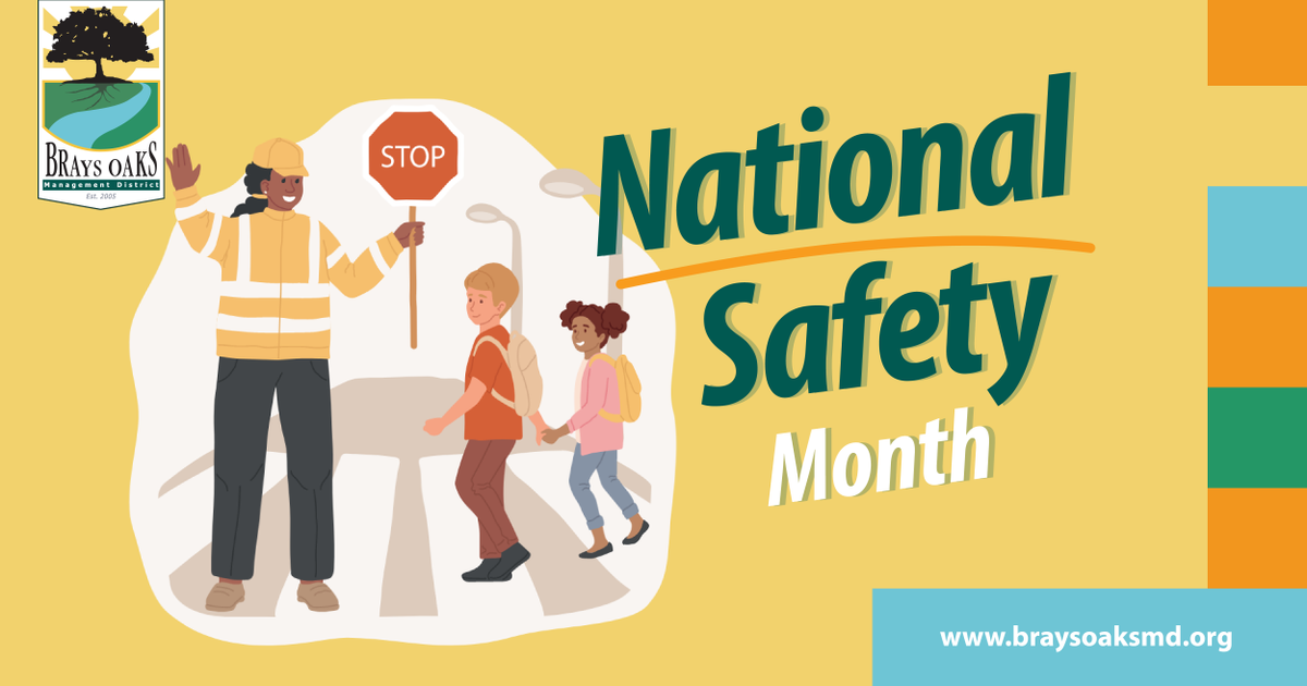 BraysOaksMD's tweet photo. Did you know June is National Safety Month? Avoid unnecessary risks and do your part to keep everyone safe with these summer safety tips from the @NSCsafety. https://t.co/3G7zeZtykE
#BraysOaksManagementDistrict #BraysOaks #BOMD #FlourishHere #Safety #Security https://t.co/6Ovny1Z4jN
