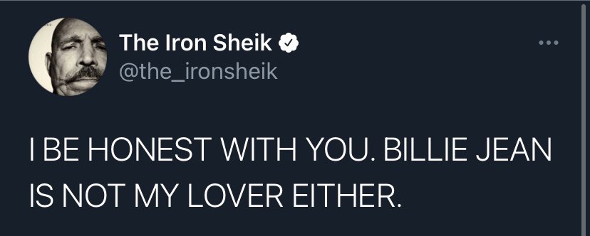 RaptorVerse6's tweet image. In honor of The Iron Shiek, some of my favorite banger tweets of his.