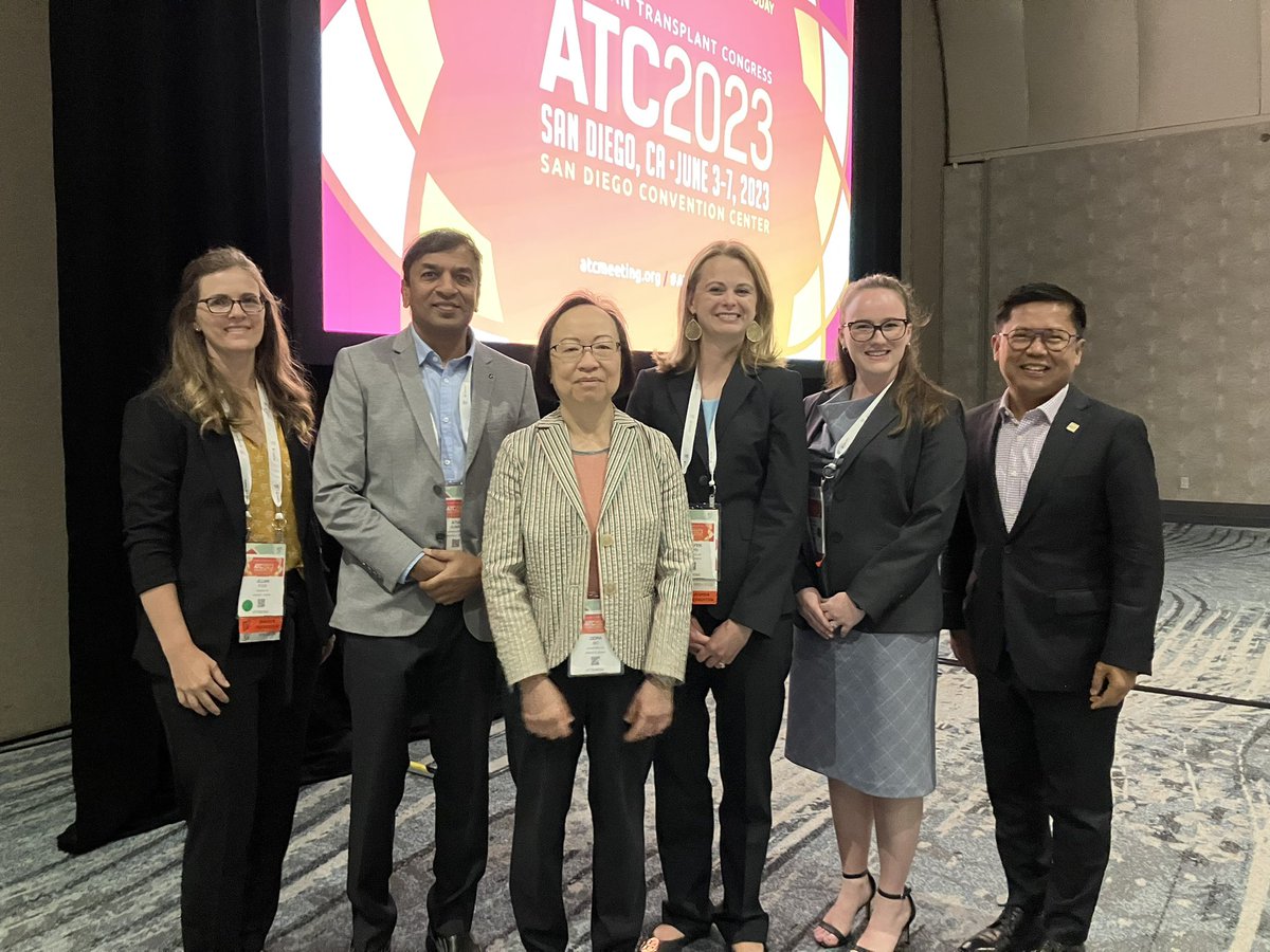 Wonderful to work with a brilliant group of professionals! Sharing great insight on the New Tools to Tame the Troll of Transplant: CMV in 2023 at ATC. <a href="/ATCMeeting/">AmericanTransplantCongress</a> <a href="/DukeTxpPharm/">Duke Transplant Pharmacy</a>