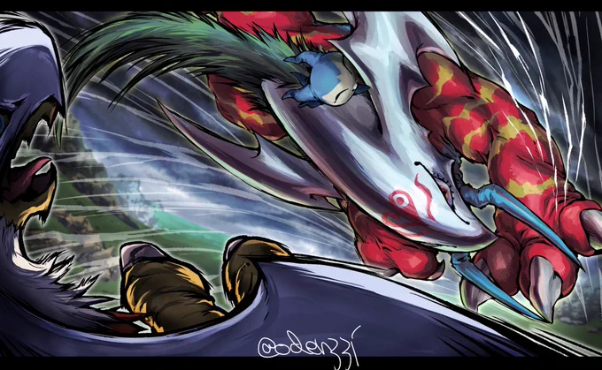 セトモンVSだれか～～～～～!!!! #デジモン #fanart #セトモン  3日間連続セトモン祭りでした!セトモンの魅力が伝わればうれしいです