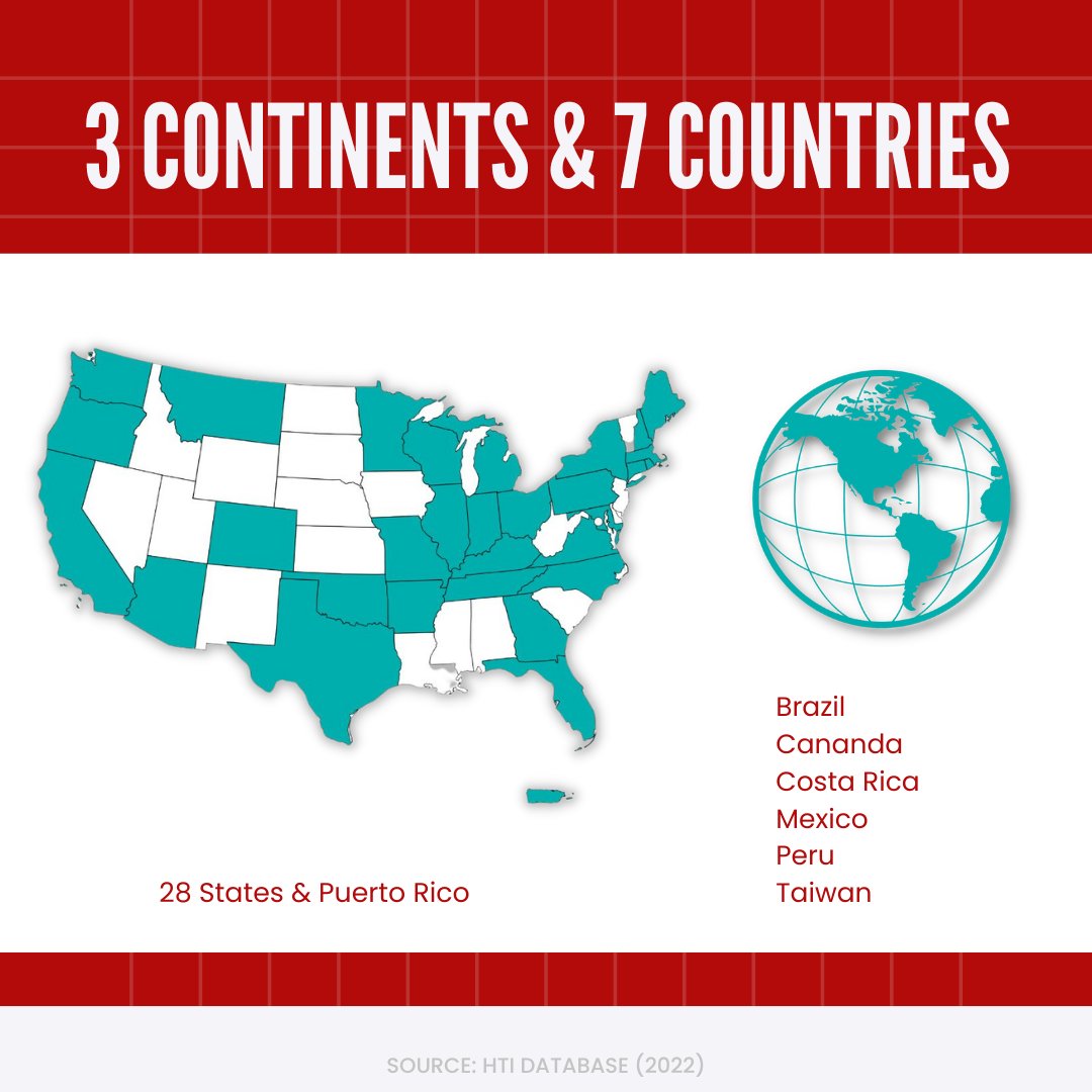 HTIprogram's tweet photo. We are #HTIPROUD to have global representation among our scholars and graduates! With your support, HTI can continue expanding its reach and fulfill the mission to cultivate Latine PhD students across the nation! Make your #HTIPROUD gift today: https://t.co/h8u091U0UV https://t.co/H3Hk9LuaN0