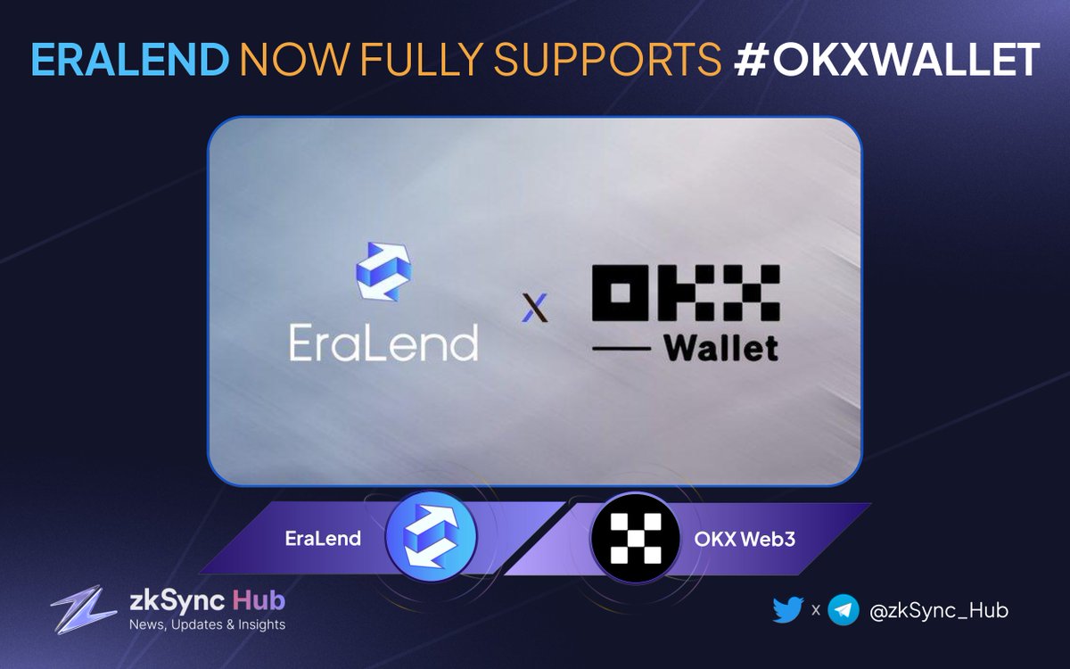 GamingOnBase's tweet photo. 🎊 Exciting news! We're thrilled to announce our partnership with @okxweb3!

🔗 EraLend now fully supports #OKXWallet login, providing seamless access to our DApp at https://t.co/HuTnrfPFUl!

🤳 Start your DeFi journey with EraLend through OKX Wallet integration. Join us today! https://t.co/YuTBfmVrni