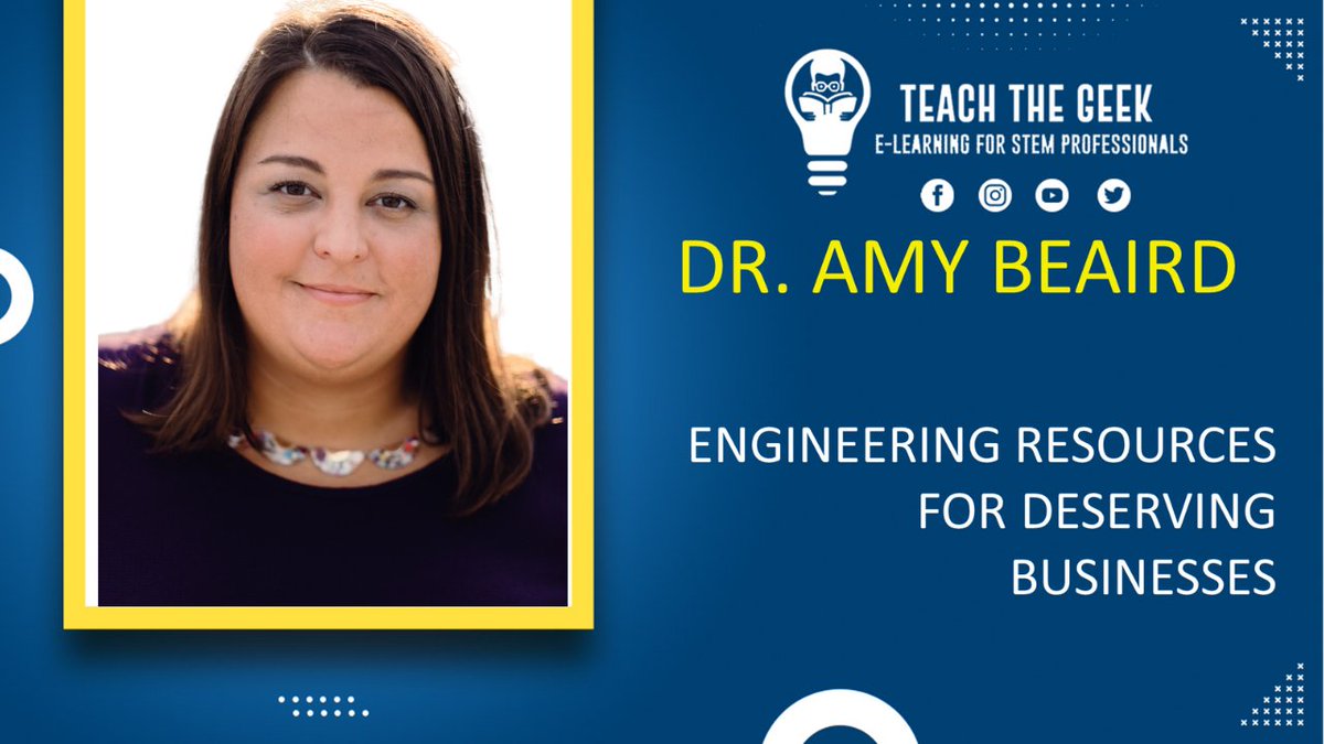 teachthegeek's tweet photo. @floridahightech's Dr. Amy Beaird is on the podcast talking about #publicspeaking, #engineering, and being a resource to deserving businesses. #womeninengineering #technicalpresentations https://t.co/CYnwm5qfFl
https://t.co/j319ob5ThQ https://t.co/xuDFiOlNAC