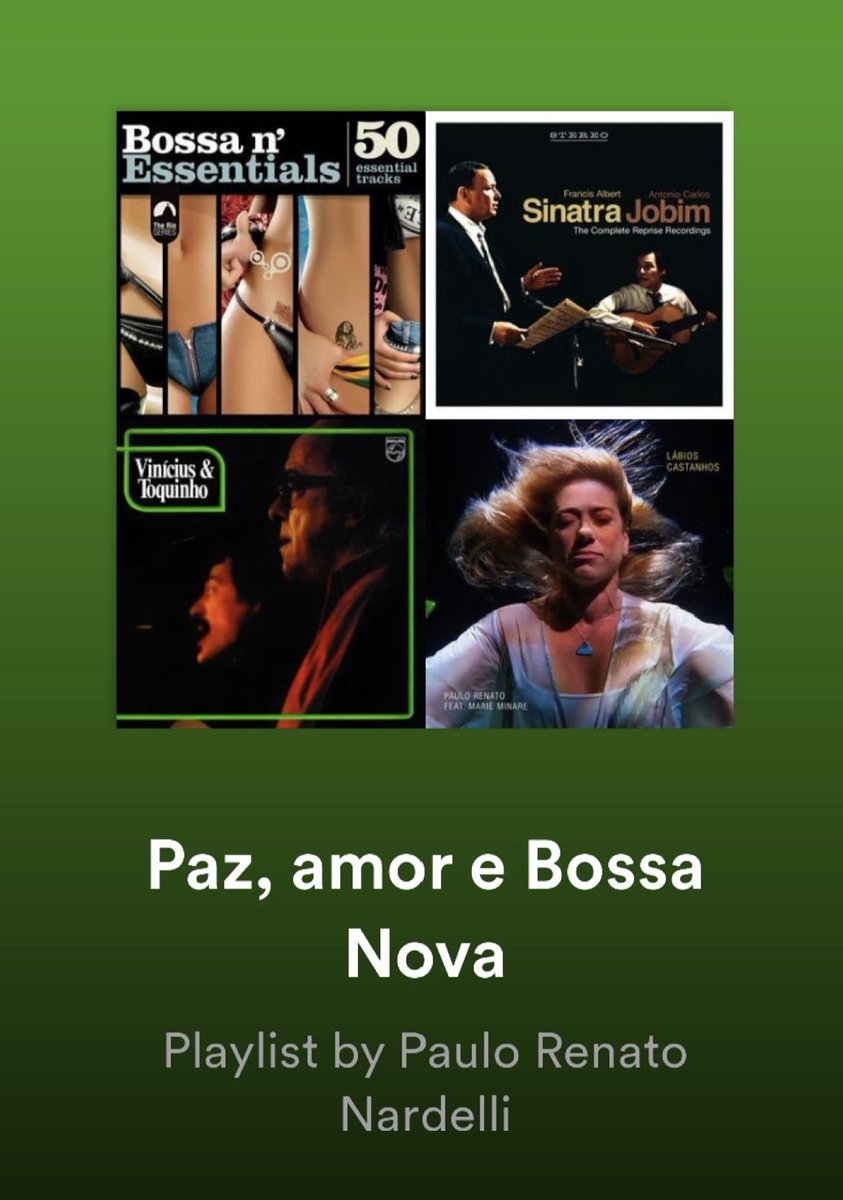 PRNARDELLI's tweet photo. Link da Playlist “Paz, amor e Bossa Nova”: https://t.co/PuGPSL44A5 https://t.co/OVhNpPP9hW