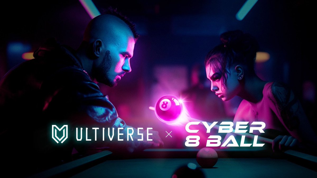 2298's tweet photo. 🎱 Cyber8Ball is a PvP billiards game with a cyberpunk style sci-fi story🕹Supported by @UltiverseDAO SDK 🐾

🎁 10 x  WL giveaway（fcfs)

✅ Follow @2298  &amp;  @Cyber8Ball

✅ RT &amp; ❤️ &amp; Tag Frens

✅join https://t.co/oTfzCNQHEi

⏰ 24 hs!

#NFT #FreeMintNFT https://t.co/esTRicsd8n