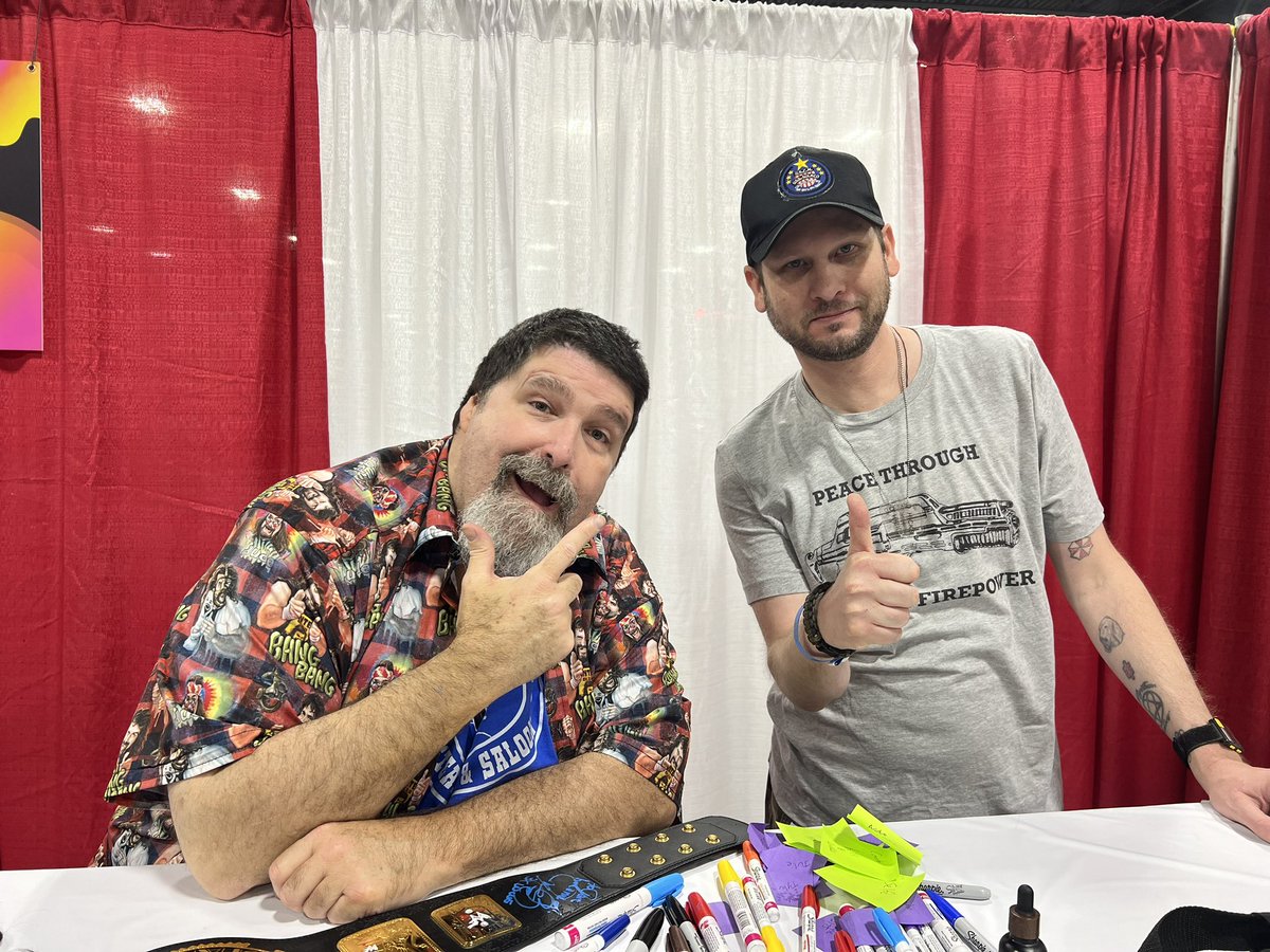 ArmyDave3382's tweet photo. @kinky_horror @MasterGio @Cstarfish13 @badtechno #HappyBirthday my favorite wrestler of all time #WWE Legend and Hall Of Famer The Hardcore Legend @foleyispod @foleyispod__ #MickFoley #BangBang #HaveANiceDay #OwwwHaveMercy #FoleyIsGood https://t.co/LUjxpCmRde