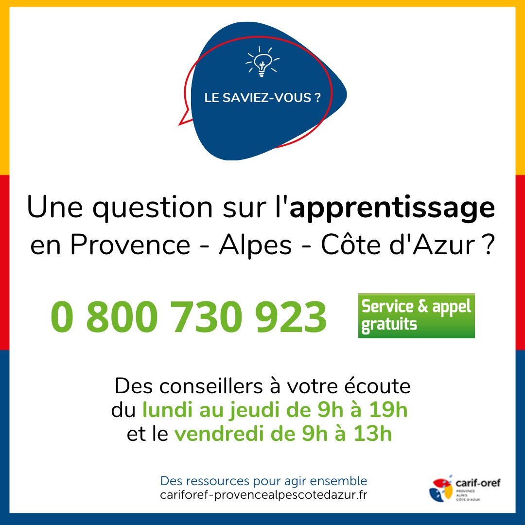 Carif-Oref Provence-Alpes-Côte d'Azur tweet media