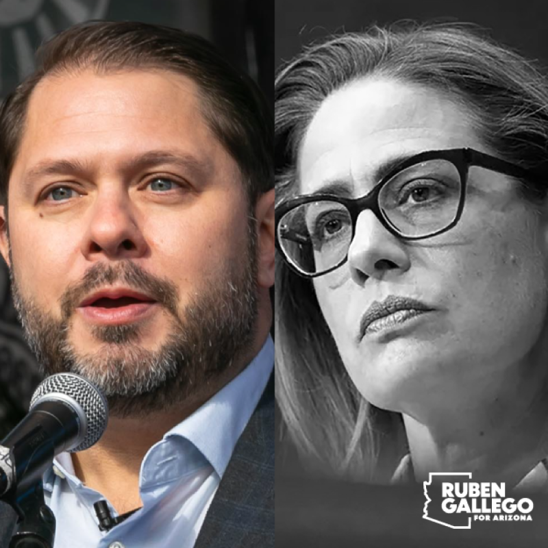 RubenGallego's tweet photo. Unlike Krysten Sinema, I’ll actually vote to raise the minimum wage. I’m Ruben Gallego and I’m running for U.S. Senate in Arizona. If you agree that Congress should pass a $15 federal minimum wage, will you add your name?