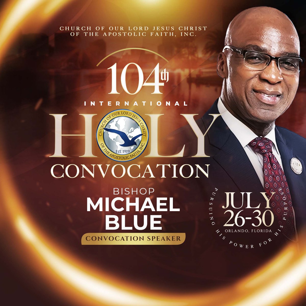 We are honored to have Bishop Michael Blue, a musician and student of the Word, as one of our esteemed speakers at the Holy Convocation. Be ready to be inspired by his wisdom and passion for Christ!

#COOLJCConvocation