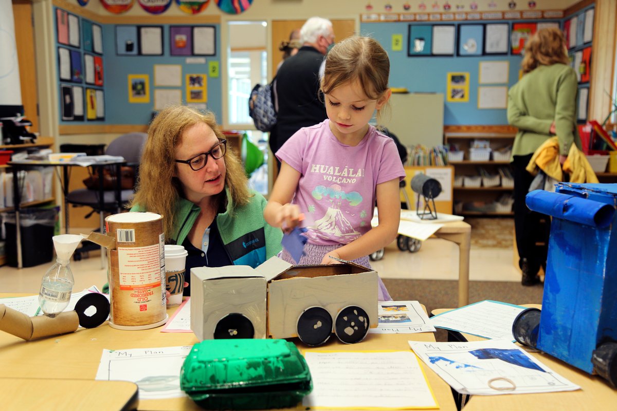 DukeSchool1's tweet photo. Congratulations to our Kindergarteners on the successful wrap-up of their final projects: Garden, Cats, and Trash Tools. The writing, representations, and project work by these kindergarteners were nothing short of spectacular. Well done, Kindergarteners! Next stop, 1st grade! https://t.co/uNAC39sWl0