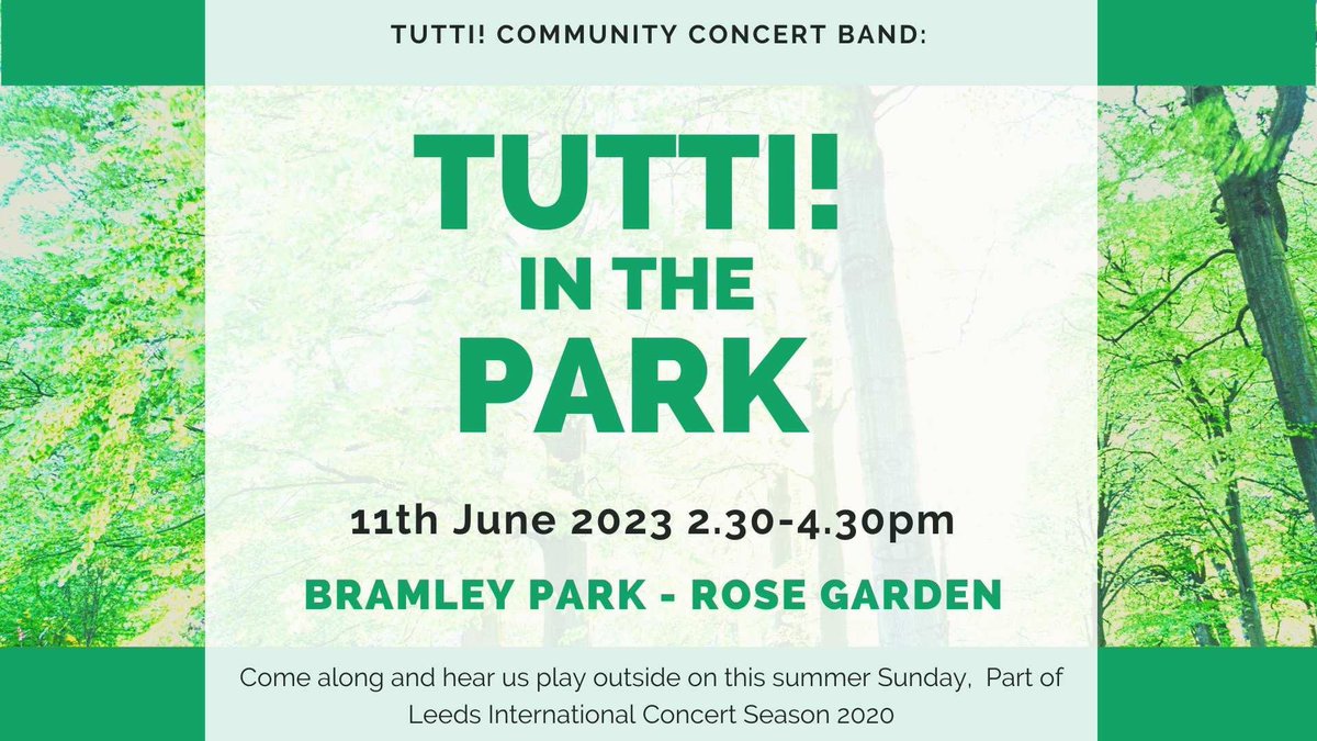 We’re out in Bramley this Sunday for #Bandsinthepark #Leeds #livemusic
Come see us play in Bramley park Rose Garden 2.30-4.30pm.