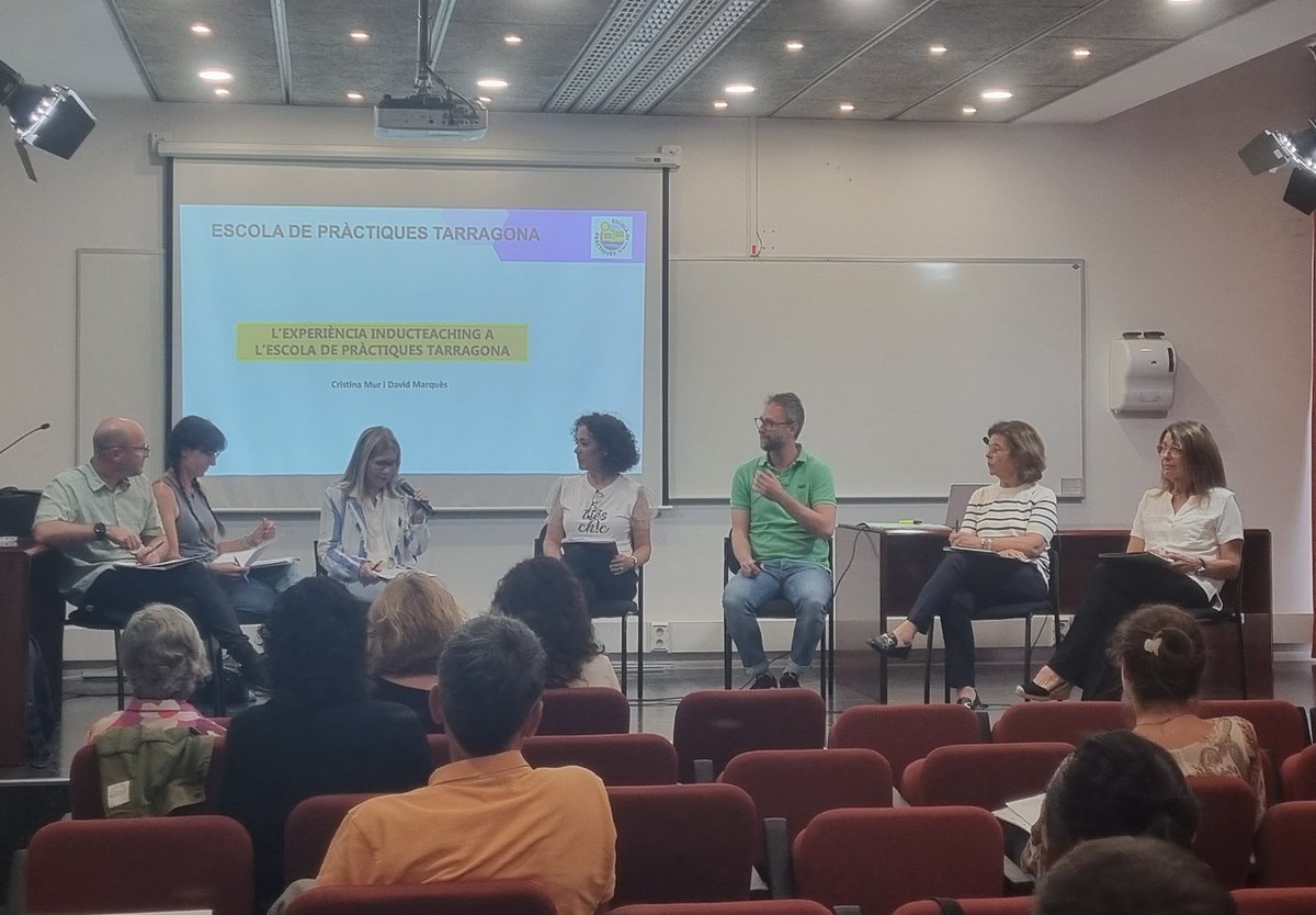 Taula amb centres que han experimentat el #ModelINDUCTEACHING 
Millores en els processos d'acompanyament de futurs mestres
✔️Acollida
✔️ Acompanyament personalitzat
✔️ Reflexió rol docent
✔️ Contacte + estret i rigurós
I els reptes
▶️Contacte universitats
▶️Coordinació mentors
..