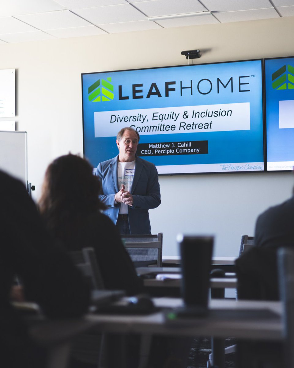 leafhomeco's tweet photo. We're excited to share a glimpse into the recent DE&amp;I Committee retreat hosted by Percipio! 🌈🤝 This retreat was a fantastic opportunity for our committee to strengthen their bond and deepen their understanding of important diversity topics. 

#PoweredByOurPeople #DEICommittee https://t.co/czCPeJKA0M