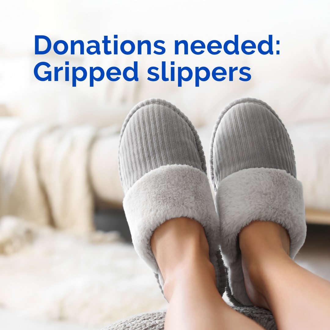 MHDHFoundation's tweet photo. Looking to give back? We’re seeking slipper donations for the Adult Inpatient Psychiatry ward to help keep patients comfortable during their stay.

Drop off new pairs of unisex slippers with gripped bottoms in bins at the north or south doors of the hospital. Spread the word! 💚 https://t.co/83bPj8le0O