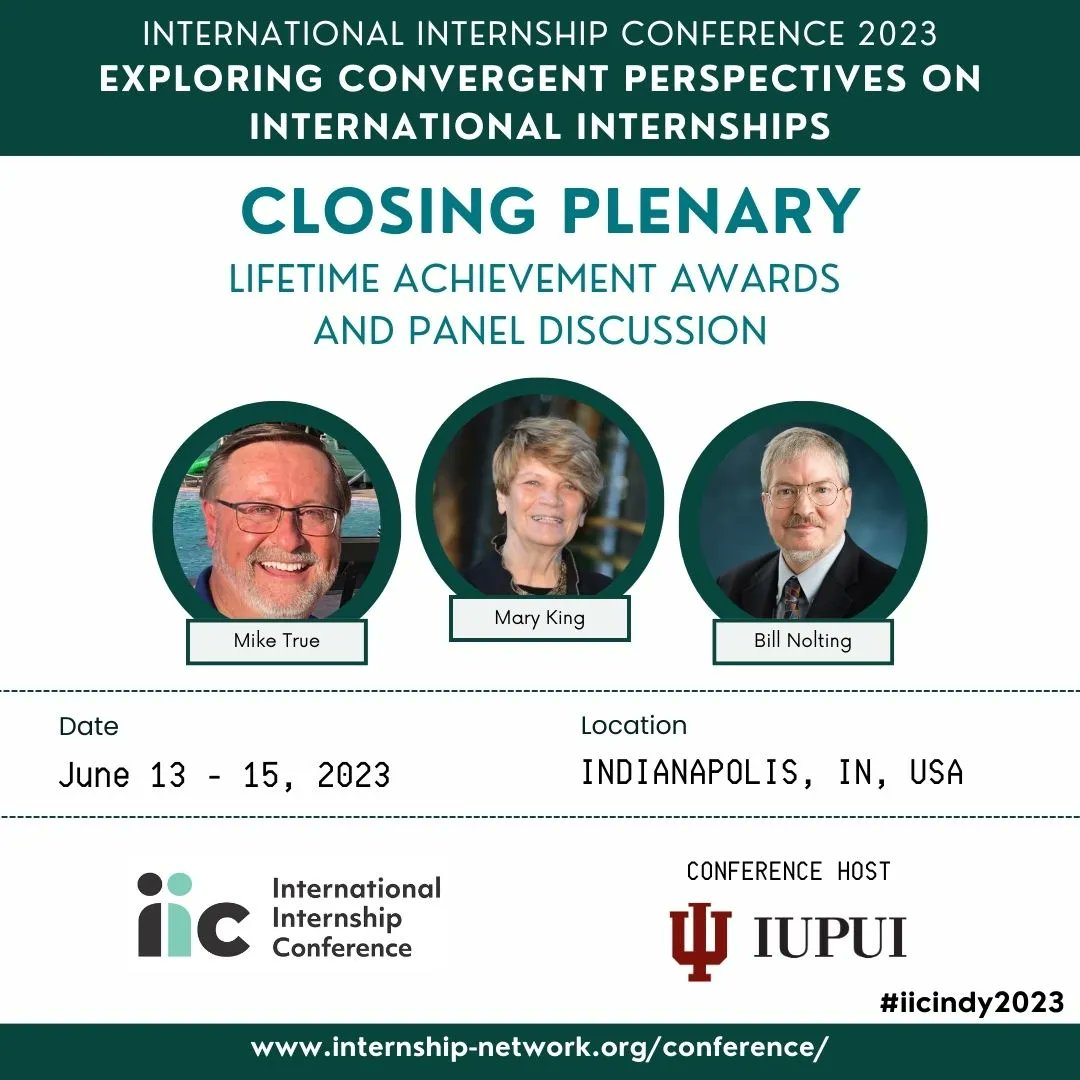 Join us for our Closing Plenary at the International Internship Conference - Lifetime Achievement Awards and Panel Discussion. This session will recognize and celebrate the outstanding contributions of industry leaders! Learn More: buff.ly/40QiUM4 #iicindy2023