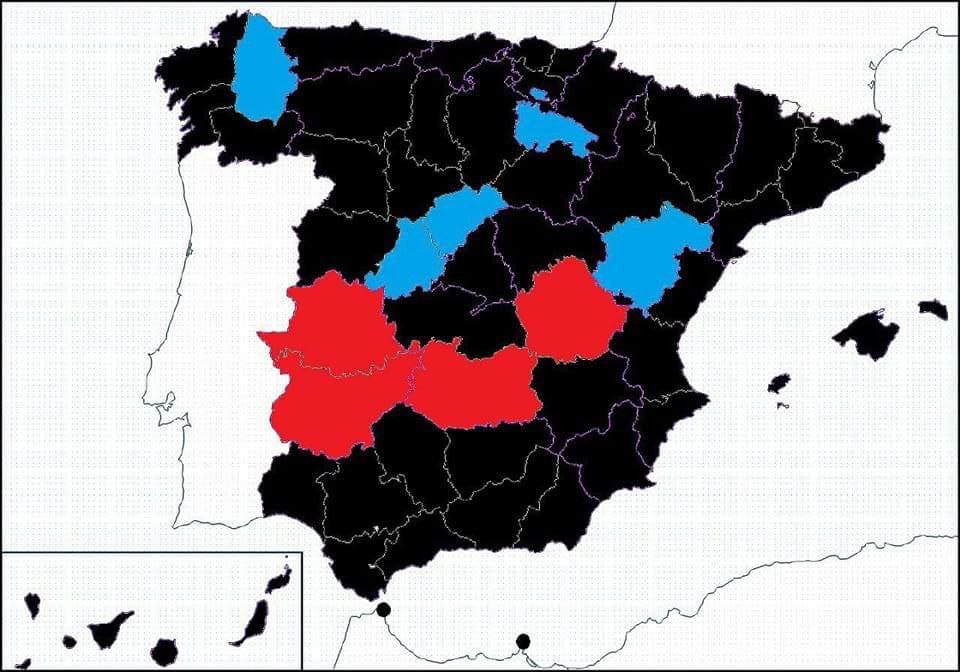 inferno24778's tweet photo. Resultados reales de las últimas elecciones
Rojo PSOE
Azul PP
Negro abstención
#NoNosRepresentan
Y un #QueOsFollen a todos los partidos de ricos, que son todos https://t.co/K8FgPqvedc