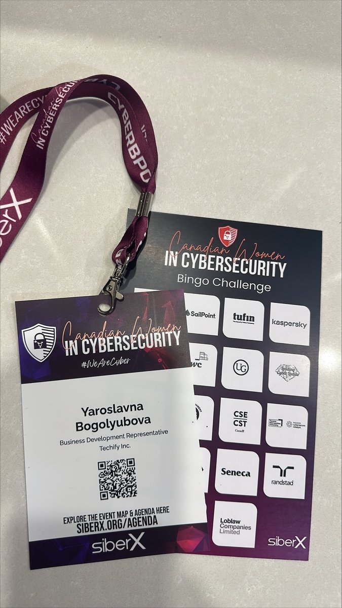 TechifyYourIT's tweet image. Rosya, a member of Techify&apos;s Sales Team, recently attended the Canadian Women in Cybersecurity conference.

Thank you to @siberxorg for hosting such an inspirational and informative event!

#WeAreCyber #siberXchange