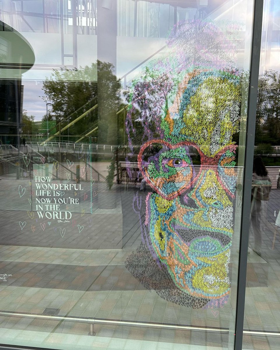 How wonderful life is, now you’re in the world 🌈 Check out Jonathan Harvey-Thomas' beautiful window piece in John Lewis & Partners in collaboration with Chelmsford For You for the Essex Pride March. Jonathan’s design is based on Elton John made up of all rainbow love hearts!